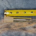 3.5in 3 1/2 Inch Downstem Clear Glass Tube For 14mm Male Bowl Tobacco Water Pipe