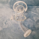 Small Premium Pearly White Water Pipe Tobacco Smoking Herb Glass Travel Size