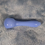 Small Sky Blue Smoking Pipe Tobacco Herb Portable Glass Spoon Pocket Size