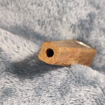 Small Spruce Wood Wedge Smoking Pipe Tobacco Herb Portable Wooden Travel Size