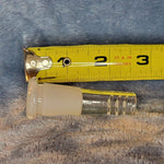2.5in 2 1/2 Inch Downstem Clear Glass Tube For 14mm Male Bowl Tobacco Water Pipe