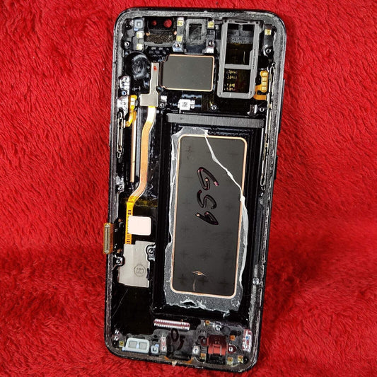 OEM Black Samsung S8 Frame Buttons Heat Sink Sim Tray Housing Replacement Part