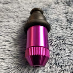 Small Flared Purple Bullet Smoking Pipe Tobacco Herb Portable Metal Travel Size