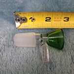 18mm Male Emerald Green Glass Bowl Replacement Tobacco Herb Water Pipe Piece