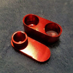 NEW Small Red Foldable Smoking Pipe Tobacco Herb Portable Metal Pocket Size