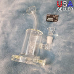 Small Premium Crystal Clear Water Pipe Tobacco Smoking Herb Glass Travel Size