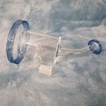 Small Premium Ice Blue Water Pipe Tobacco Smoking Herb Glass Travel Size