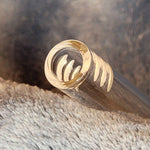 4.5in 4 1/2 Inch Downstem Clear Glass Tube For 14mm Male Bowl Tobacco Water Pipe