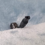 Small Black Deluxe Smoking Pipe Tobacco Herb Portable Metal Glass Travel Size