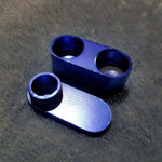 NEW Small Blue Foldable Smoking Pipe Tobacco Herb Portable Metal Pocket Size