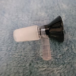 14mm Male Obsidian Black Glass Bowl Replacement Tobacco Herb Water Pipe Piece