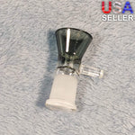 14mm Female Smokey Black Glass Bowl Replacement Tobacco Herb Water Pipe Piece