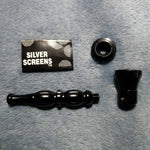 NEW Small Black Stylish Smoking Pipe Tobacco Herb Portable Metal Pocket Size