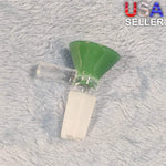 14mm Male Olive Green Glass Bowl Replacement Tobacco Herb Water Pipe Piece