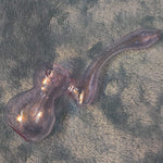Small Elegant Lavender Purple Water Pipe Tobacco Smoking Herb Glass Travel Size