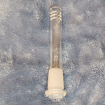 4.5in 4 1/2 Inch Downstem Clear Glass Tube For 14mm Male Bowl Tobacco Water Pipe