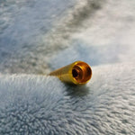 Small Gold One Hitter Bat Smoking Pipe Tobacco Herb Portable Metal Pocket Size
