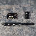Small Long Black Bamboo Smoking Pipe Tobacco Herb Portable Metal Travel Size