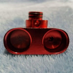 NEW Small Red Foldable Smoking Pipe Tobacco Herb Portable Metal Pocket Size