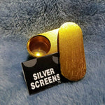 NEW Small Gold Foldable Smoking Pipe Tobacco Herb Portable Metal Pocket Size