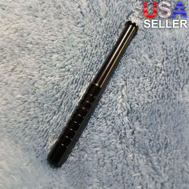 Small Black One Hitter Bat Smoking Pipe Tobacco Herb Portable Metal Pocket Size