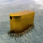 NEW Small Gold Foldable Smoking Pipe Tobacco Herb Portable Metal Pocket Size