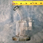 Small Premium Smokey Black Water Pipe Tobacco Smoking Herb Glass Travel Size