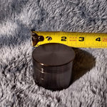50mm Small Gunmetal 4 Piece Tobacco Herb Grinder Portable Metal Travel Size