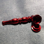 NEW Small Red Stylish Smoking Pipe Tobacco Herb Portable Metal Pocket Size