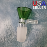 18mm Male Emerald Green Glass Bowl Replacement Tobacco Herb Water Pipe Piece