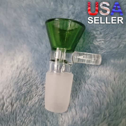 18mm Male Emerald Green Glass Bowl Replacement Tobacco Herb Water Pipe Piece