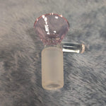 14mm Male Rosey Pink Glass Bowl Replacement Tobacco Herb Water Pipe Piece