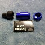 NEW Small Blue Bullet Smoking Pipe Tobacco Herb Portable Metal Pocket Size