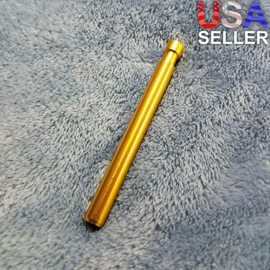 NEW Small Gold One Hitter Smoking Pipe Tobacco Herb Portable Metal Travel Size