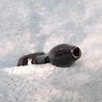 Small Obsidian Black Smoking Pipe Tobacco Herb Portable Glass Spoon Pocket Size