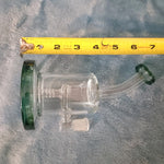 Small Premium Misty Green Water Pipe Tobacco Smoking Herb Glass Travel Size