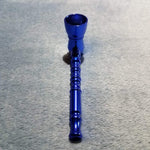 NEW Small Blue Bamboo Smoking Pipe Tobacco Herb Portable Metal Pocket Size