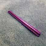 Small Purple One Hitter Bat Smoking Pipe Tobacco Herb Portable Metal Pocket Size