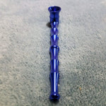 Small Long Blue Bamboo Smoking Pipe Tobacco Herb Portable Metal Travel Size