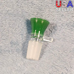 18mm Male Olive Green Glass Bowl Replacement Tobacco Herb Water Pipe Piece