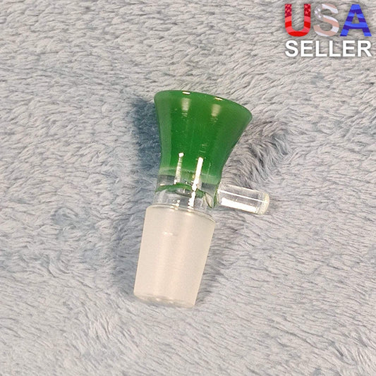 18mm Male Olive Green Glass Bowl Replacement Tobacco Herb Water Pipe Piece