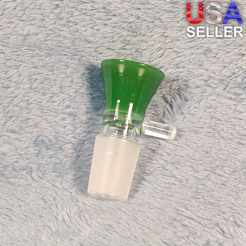 18mm Male Olive Green Glass Bowl Replacement Tobacco Herb Water Pipe Piece