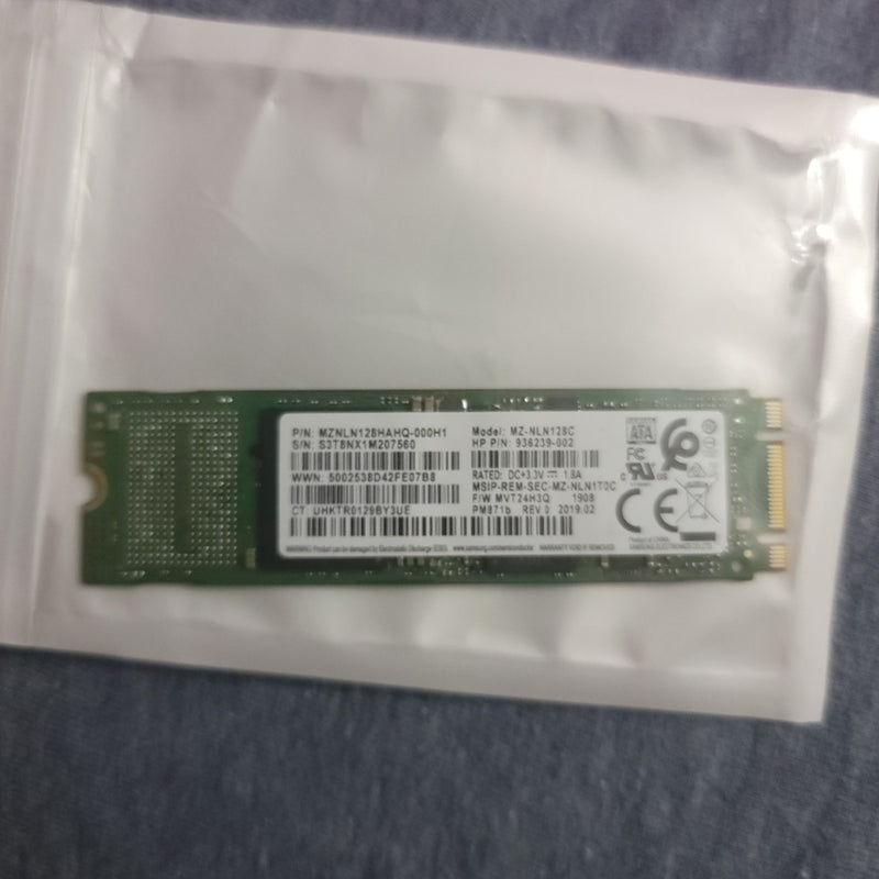 Samsung MZ-NLN128C 128GB SSD MZNLN128HAH M.2 mSATA 936239-002