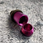 Small Flared Purple Bullet Smoking Pipe Tobacco Herb Portable Metal Travel Size