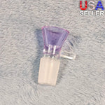 18mm Male Lavender Purple Glass Bowl Replacement Tobacco Herb Water Pipe Piece