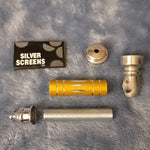 Small Gold Luxury Metal Smoking Pipe Tobacco Herb Silver Portable Pocket Size