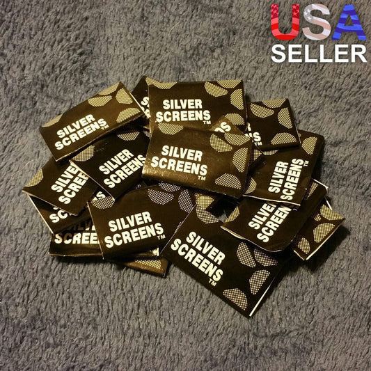 500 17mm Stainless Steel Silver Screens Metal Smoking Pipe Tobacco Herb Filter
