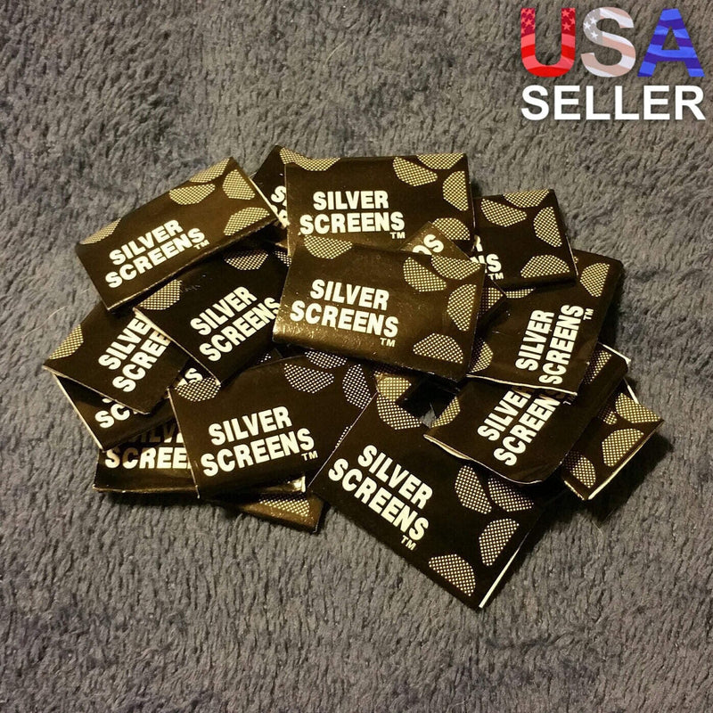 500 17mm Stainless Steel Silver Screens Metal Smoking Pipe Tobacco Herb Filter