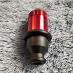 Small Flared Red Bullet Smoking Pipe Tobacco Herb Portable Metal Travel Size