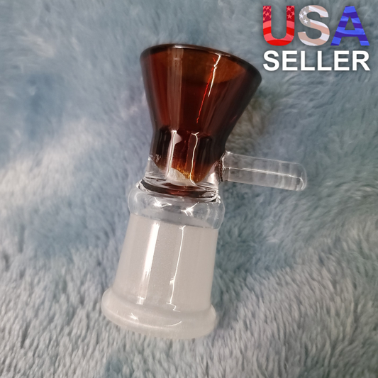 18mm Female Amber Red Glass Bowl Replacement Tobacco Herb Water Pipe Piece